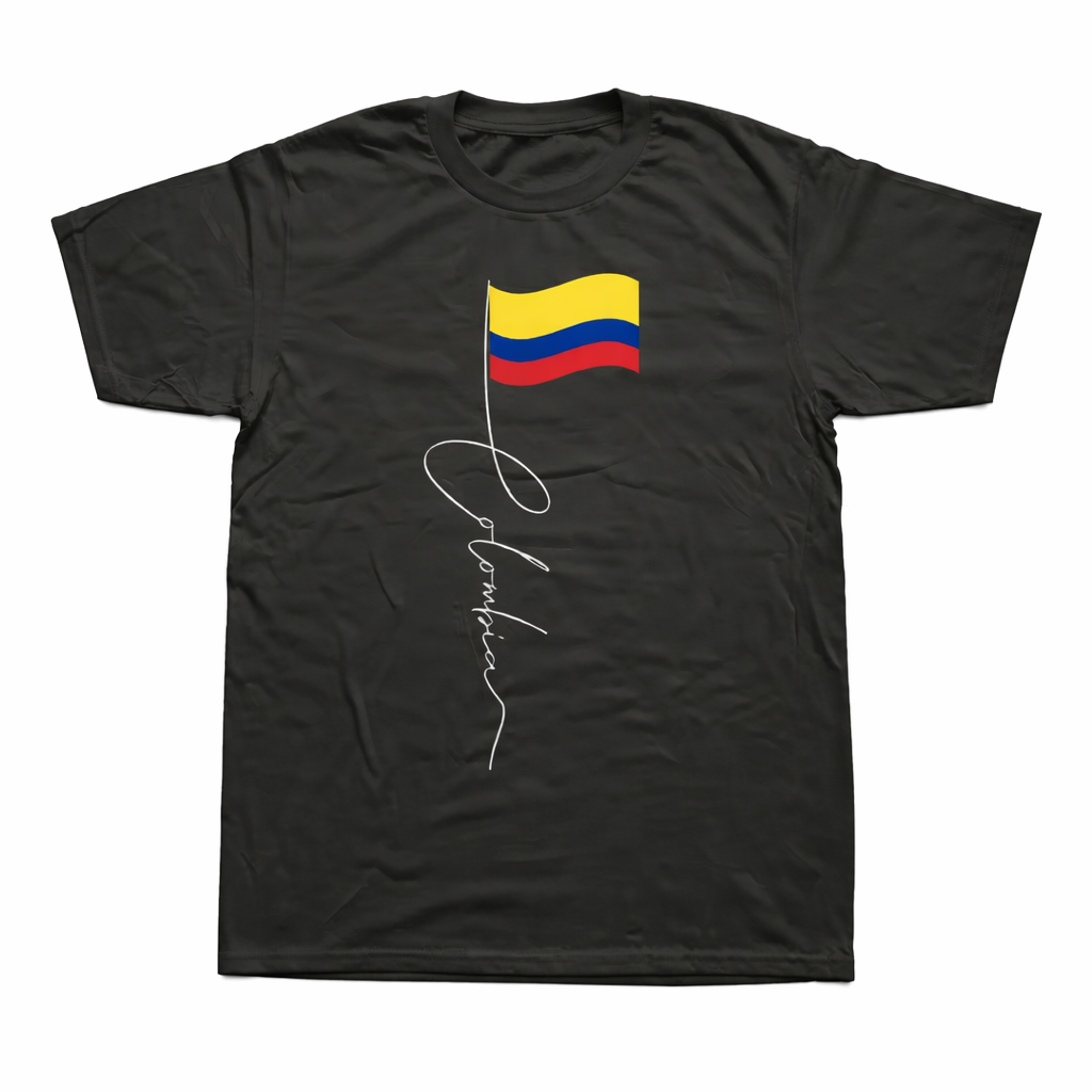 Colombia Minimal Flag T-Shirt – Modern Signature Design