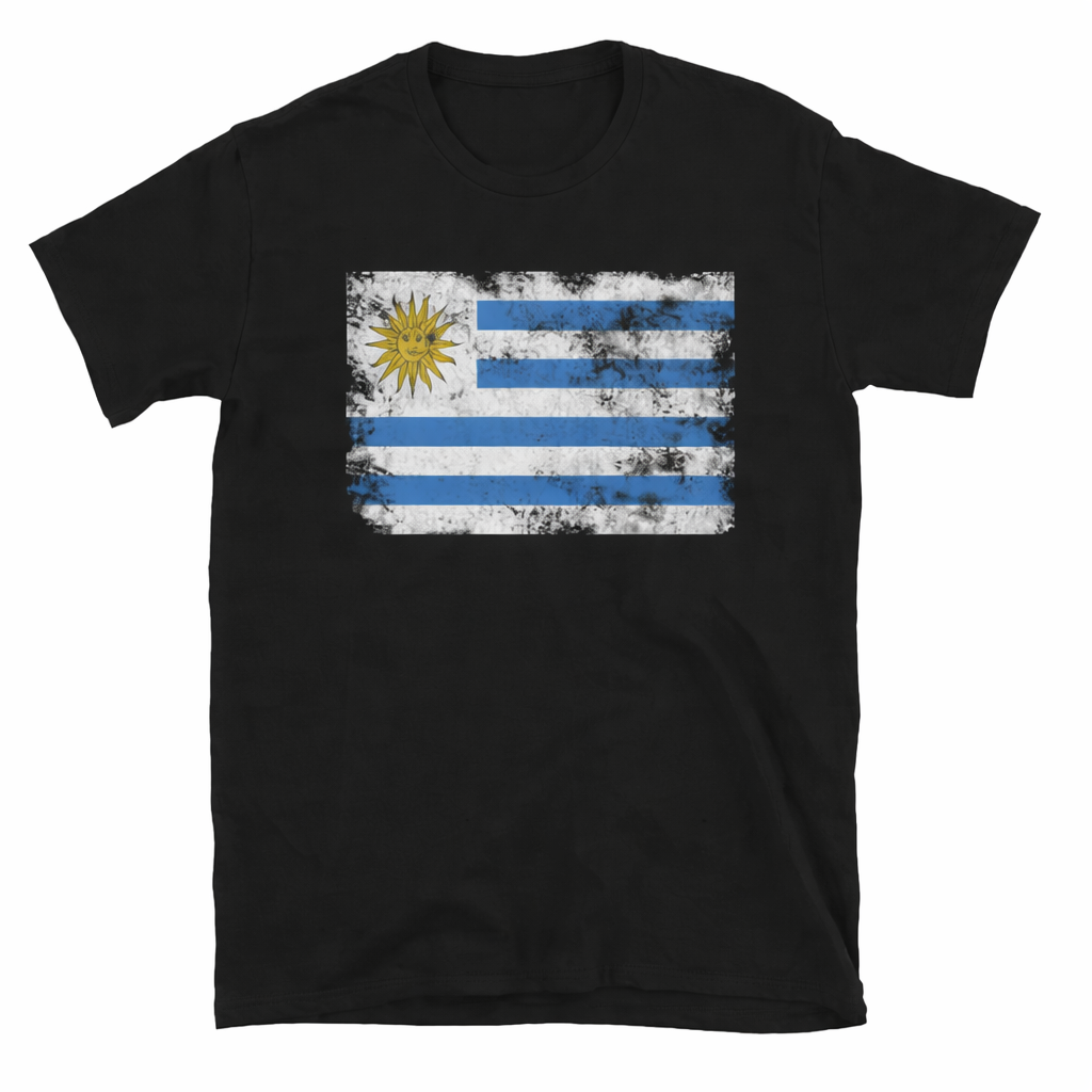Uruguay Vintage Flag T-Shirt – Distressed National Pride Tee