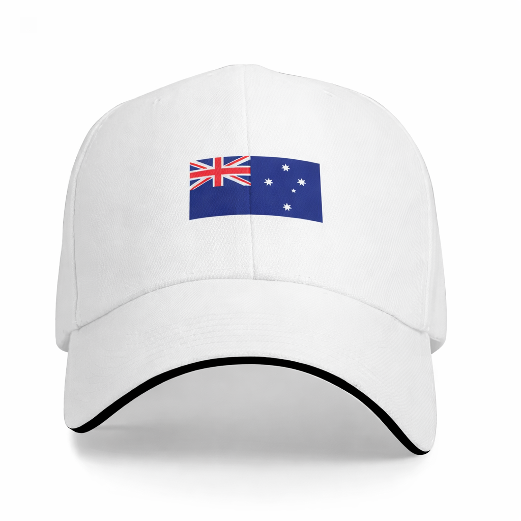 Australia Flag Classic Baseball Cap – White