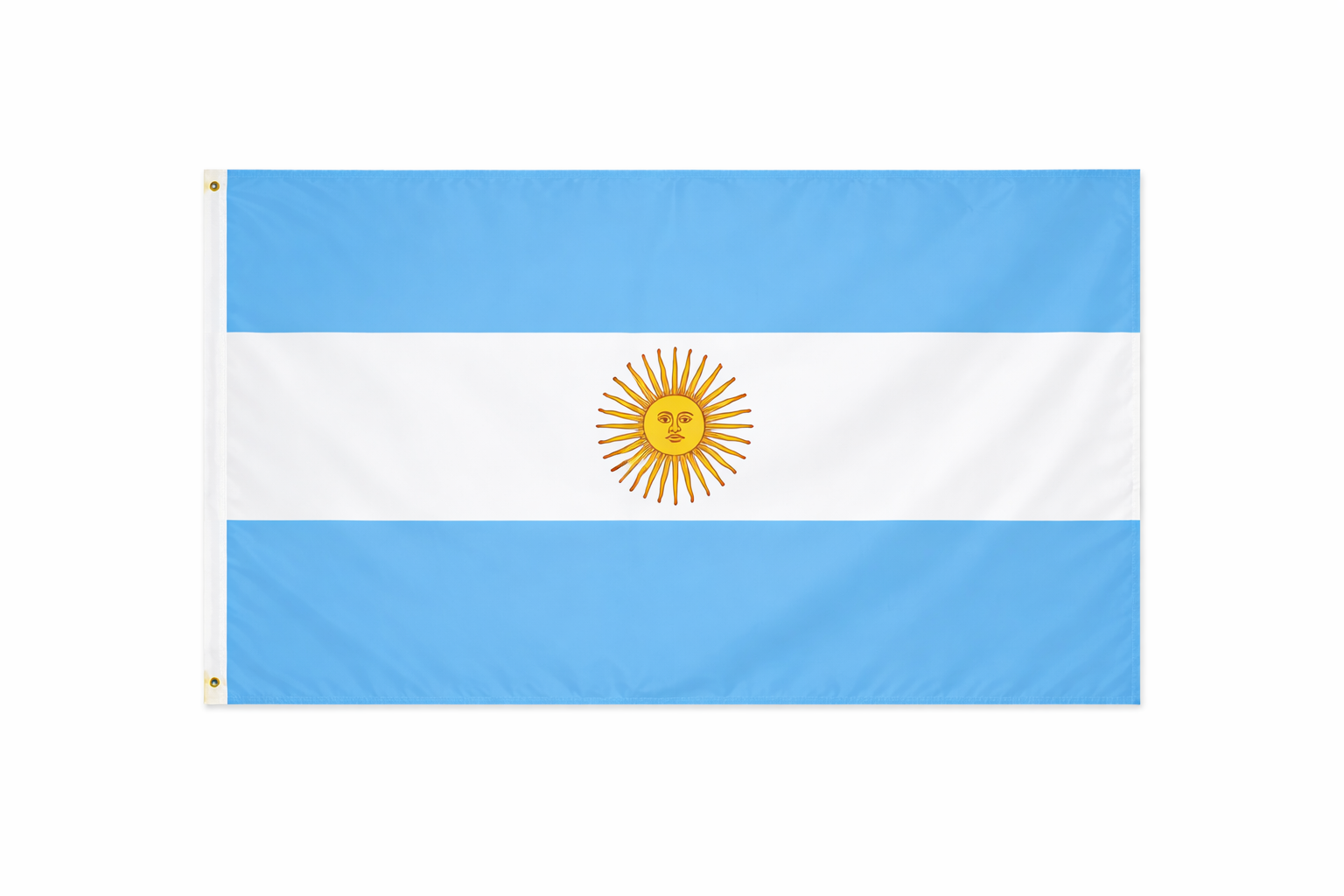 Argentina National Flag – Light Blue & White with Sun of May