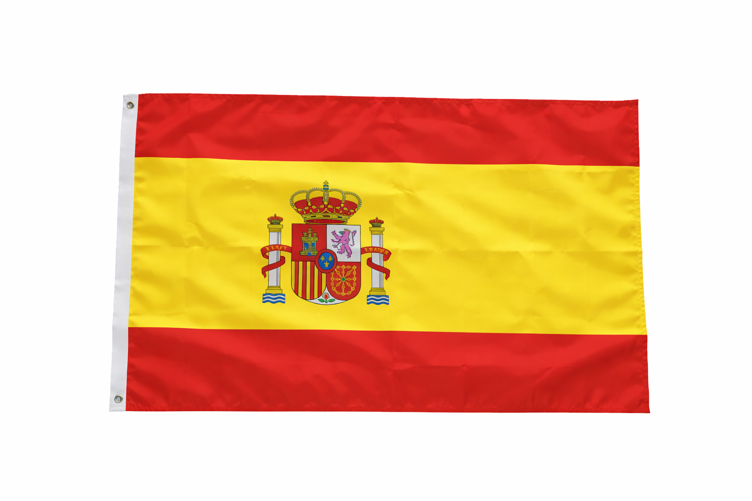 Spain National Flag – Red & Yellow with Coat of Arms (Indoor & Outdoor Use)