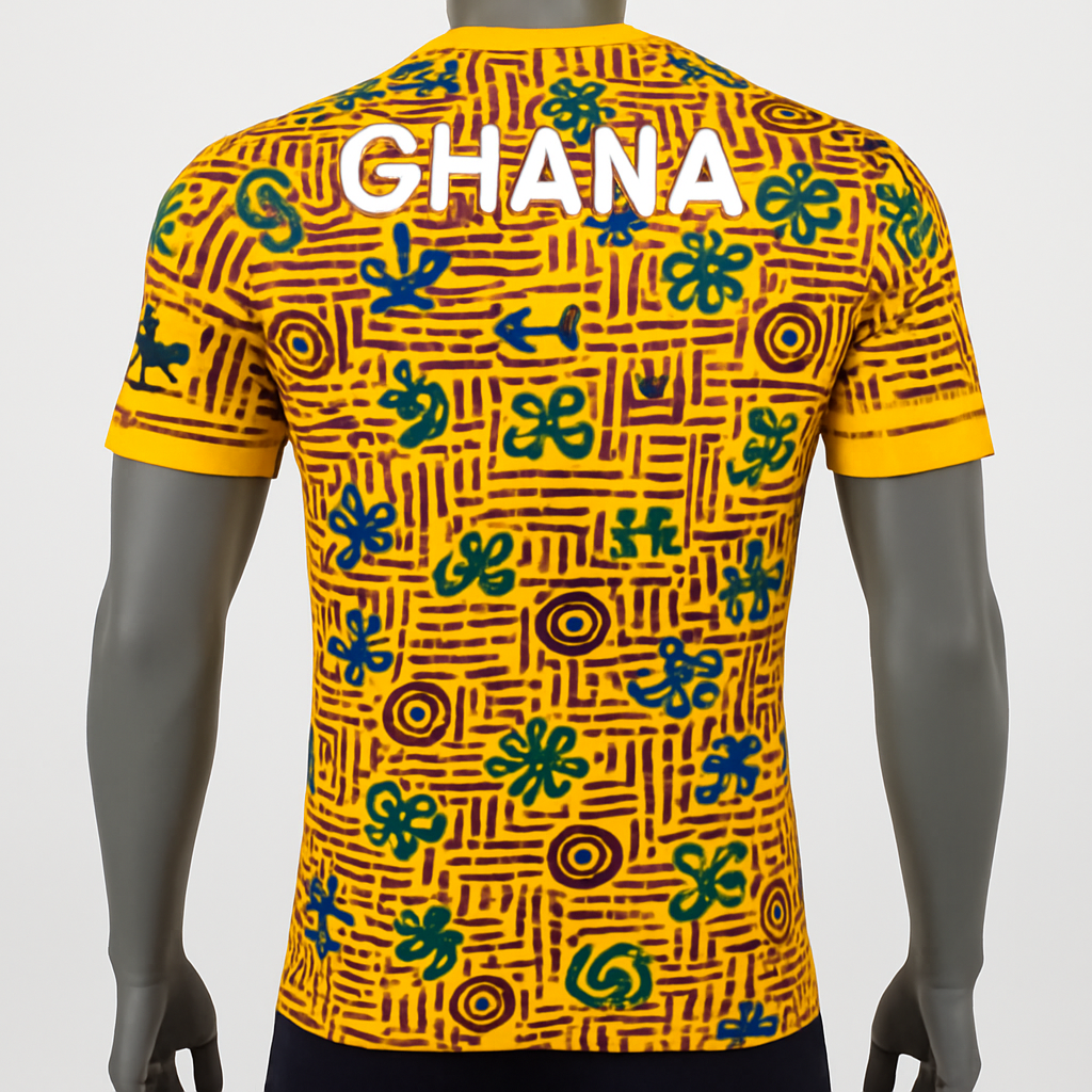 Ghana Heritage Graphic T-Shirt – Adinkra Pattern Edition