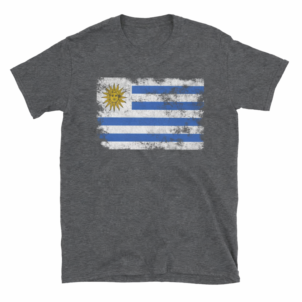 Uruguay Vintage Flag T-Shirt – Distressed National Pride Tee