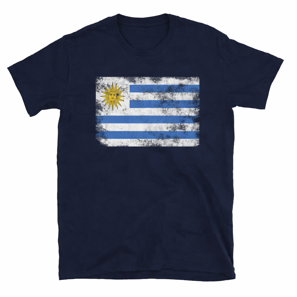 Uruguay Vintage Flag T-Shirt – Distressed National Pride Tee