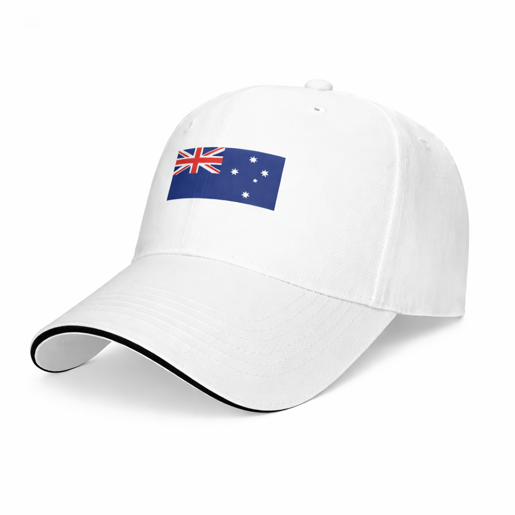 Australia Flag Classic Baseball Cap – White