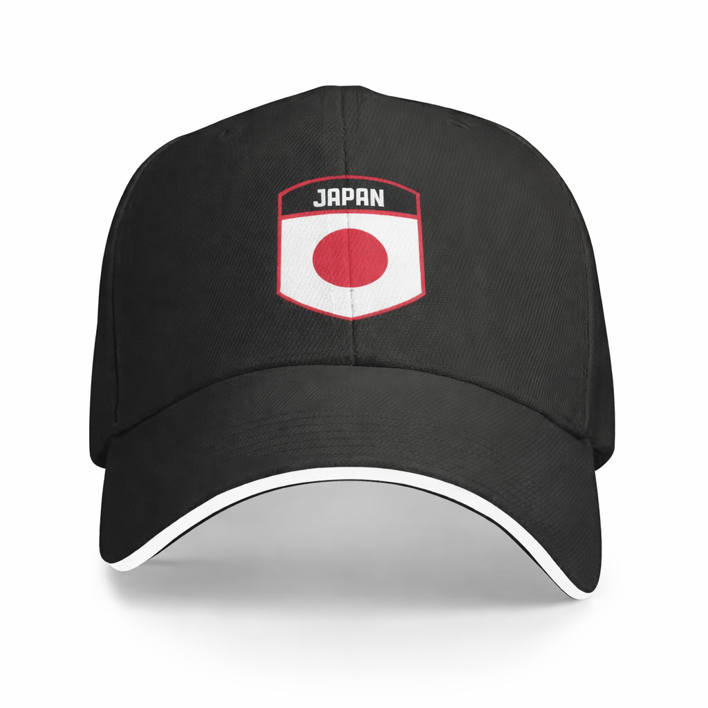 Japan National Flag Baseball Cap – Minimal Crest Design