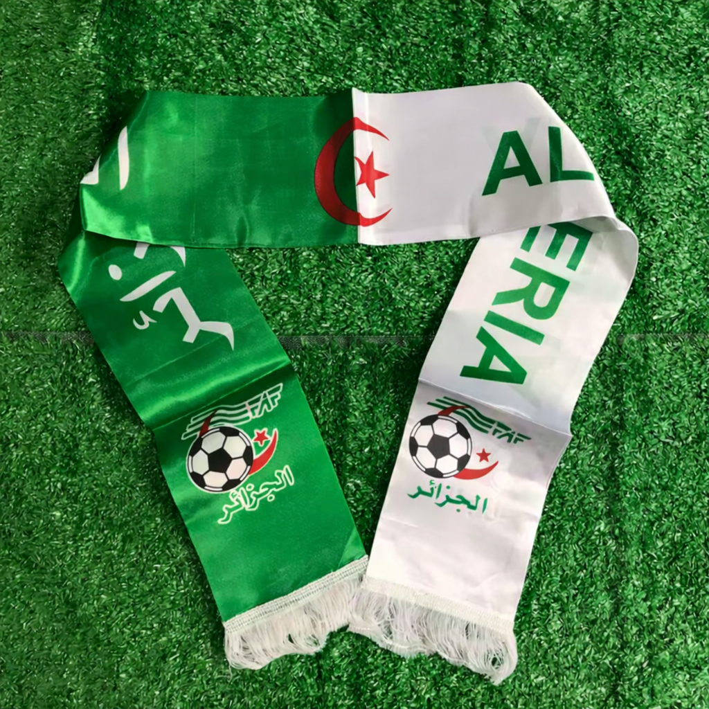 Algeria Football Fan Scarf – Green & White Supporter Edition