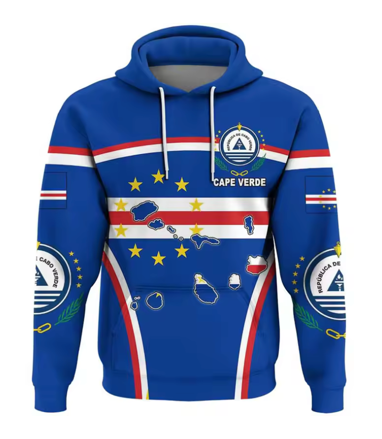 Cape Verde Flag Hoodie – National Pride Edition