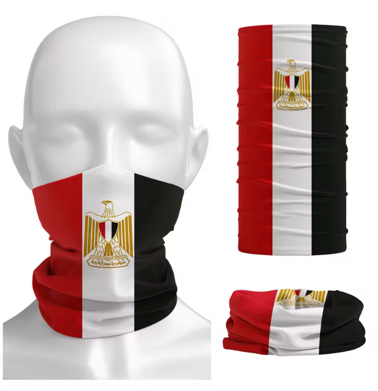 Egypt Flag Neck Gaiter – Multi-Use Face Cover