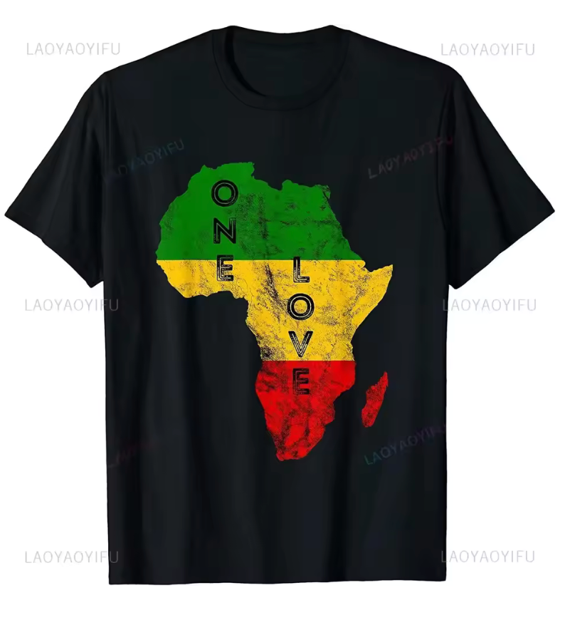 Africa Map T-Shirt – Pan-African Color Design