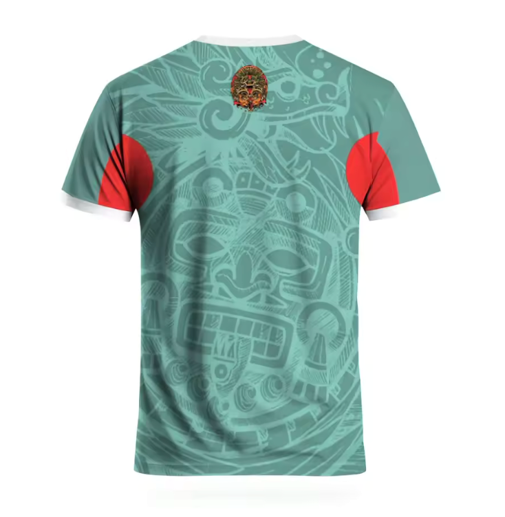 Mexico National Team Graphic Soccer Jersey – Aztec Pattern Design