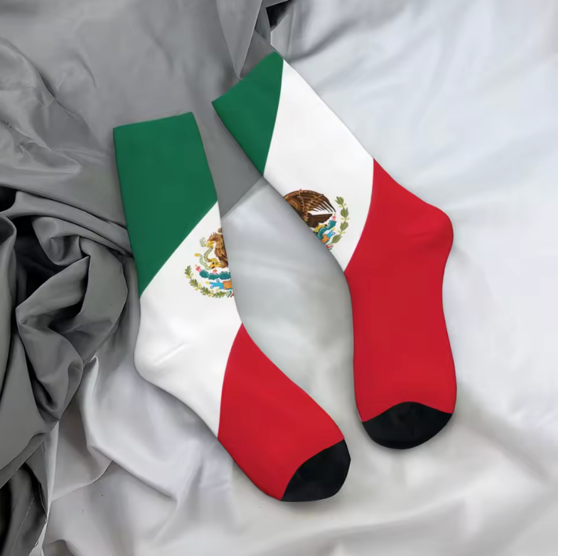 Mexico Flag Crew Socks – Tricolor Heritage Design 🇲🇽