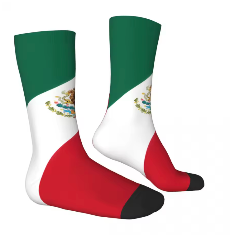 Mexico Flag Crew Socks – Tricolor Heritage Design 🇲🇽