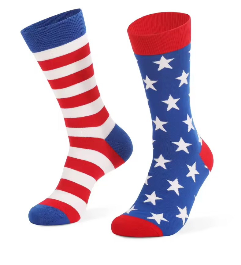 USA Stars & Stripes Crew Socks – Red, White & Blue 🇺🇸