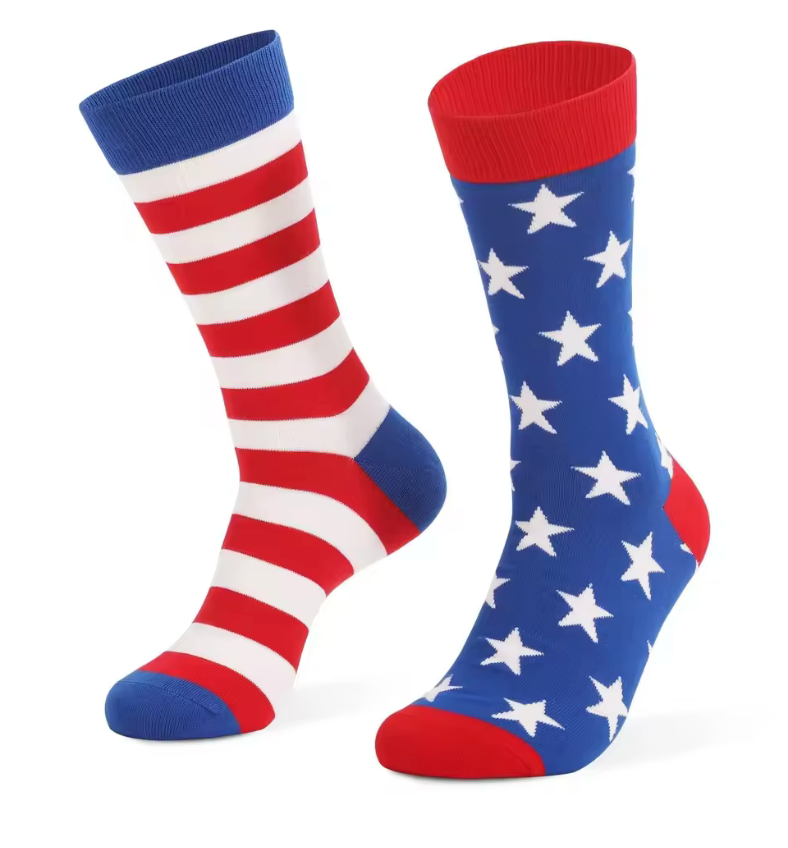 USA Stars & Stripes Crew Socks – Red, White & Blue 🇺🇸