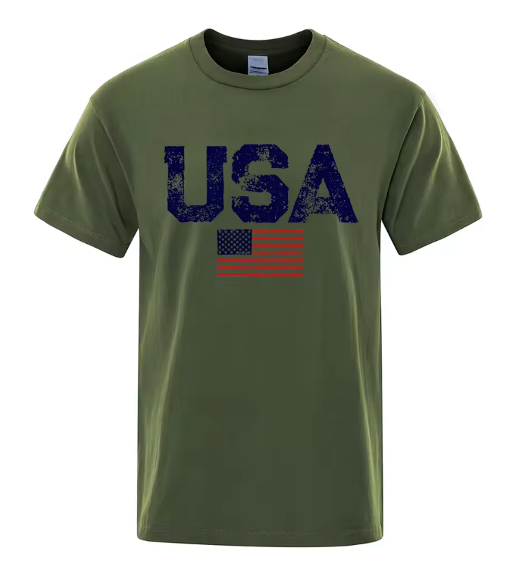 USA Vintage Flag T-Shirt – Classic American Pride Tee