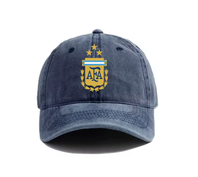 Argentina AFA Vintage Crest Dad Hat – Adjustable Football Cap