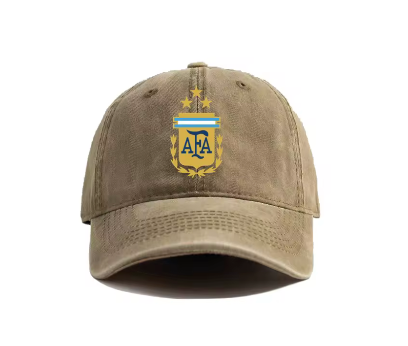 Argentina AFA Vintage Crest Dad Hat – Adjustable Football Cap