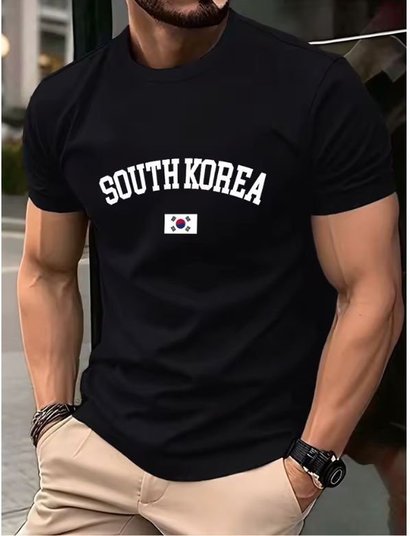 South Korea Pride T-Shirt – Minimalist Flag Design