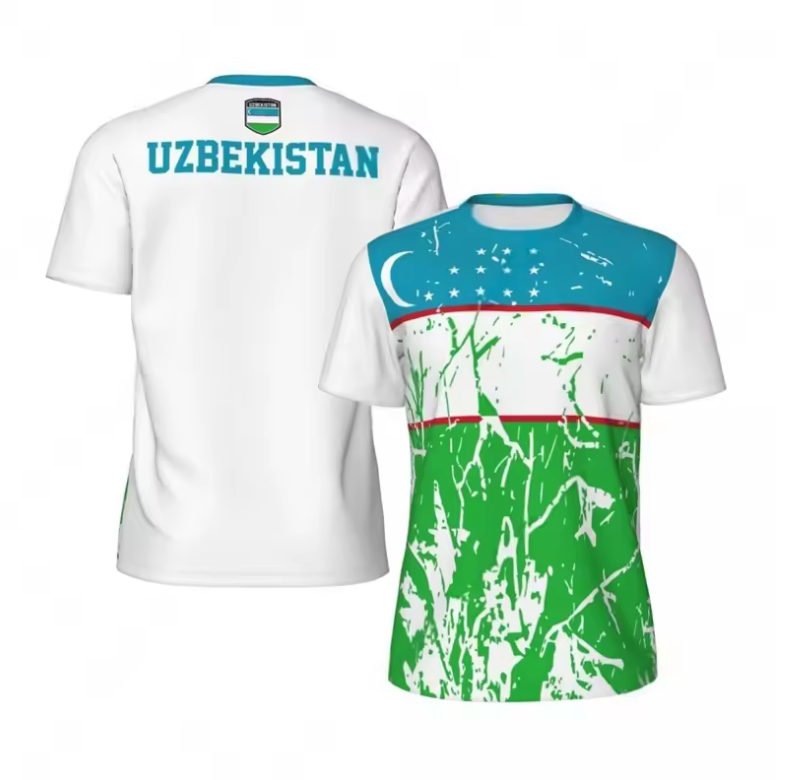 Uzbekistan National Pride Jersey – Modern Flag Edition