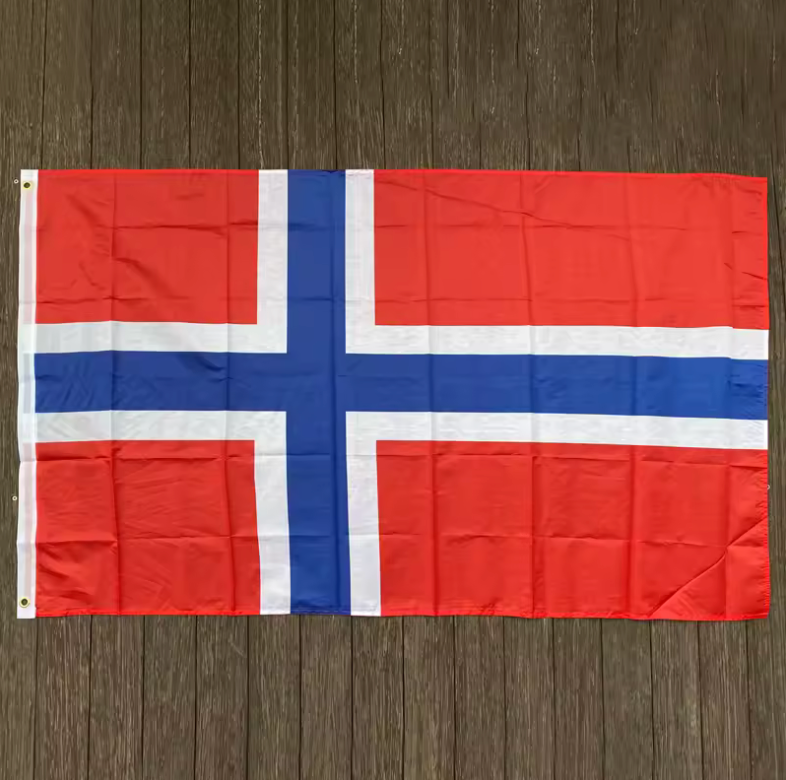 Norway National Flag – Red, White & Blue Nordic Cross Banner