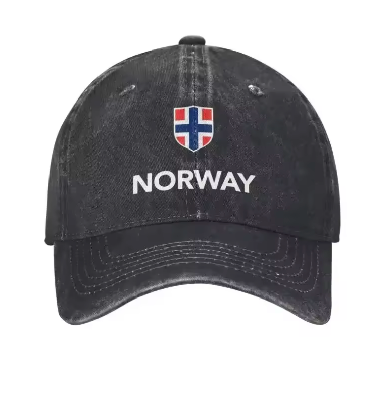 Norway Vintage Baseball Cap – Adjustable Nordic Flag Hat
