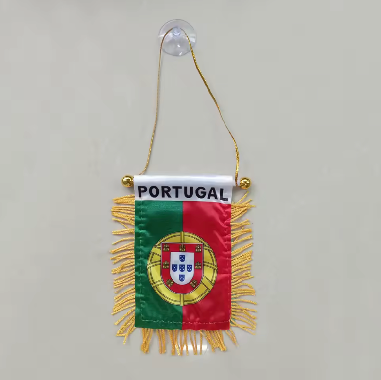 Portugal Hanging Mini Flag Banner – Car Mirror & Wall Decoration