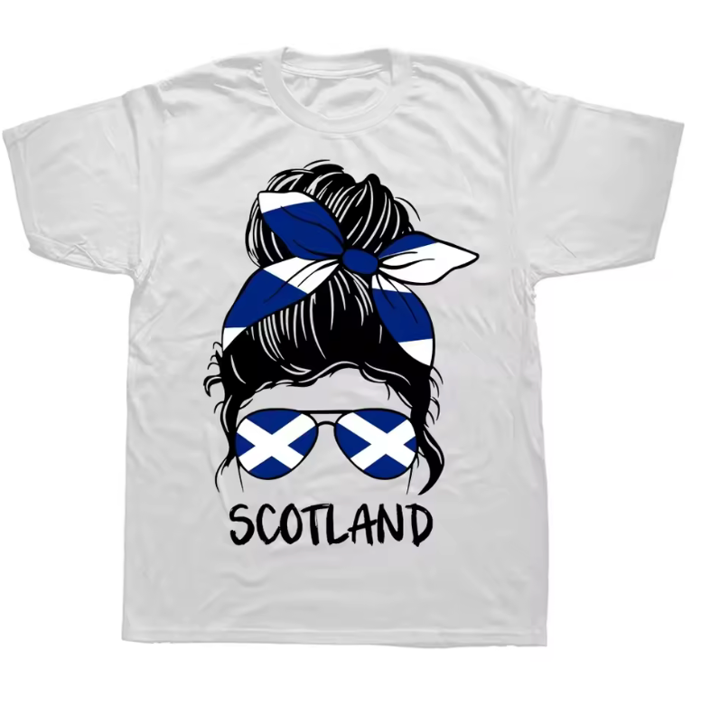 Scotland Flag Graphic T-Shirt – Women’s Casual Patriotic Tee
