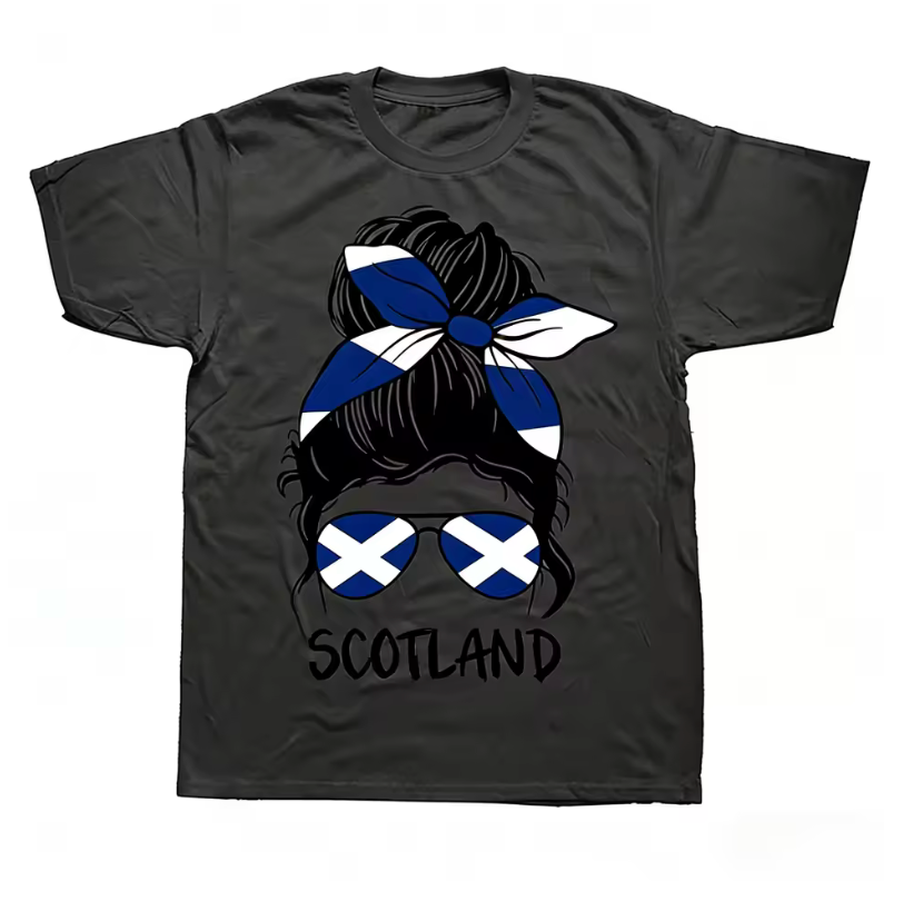Scotland Flag Graphic T-Shirt – Women’s Casual Patriotic Tee