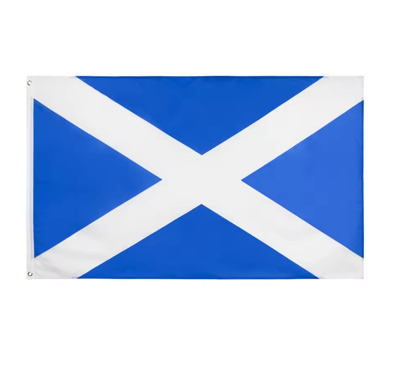 Scotland National Flag – Blue & White St. Andrew’s Cross Banner