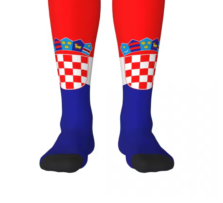 Croatia National Flag Performance Crew Socks