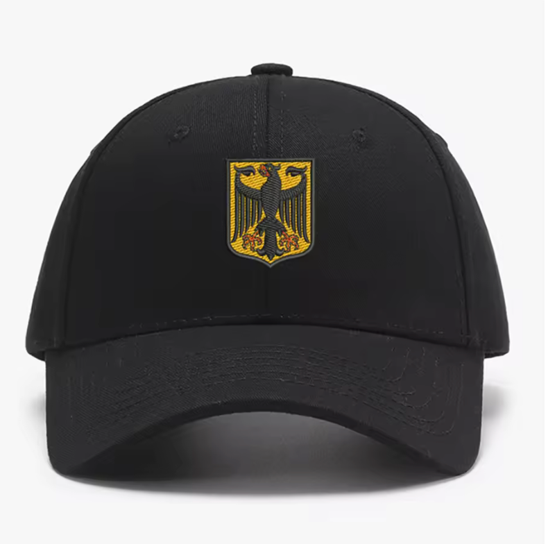 Germany Eagle Crest Baseball Cap – Classic Black & White