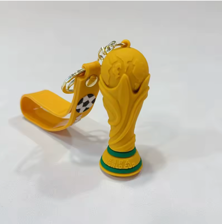 Sports Mascot Keychain with Silicone Tag – Fan Accessory